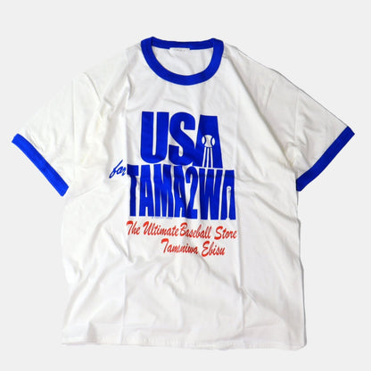 TAMANIWA：USA TAMA2WA RINGER TEE