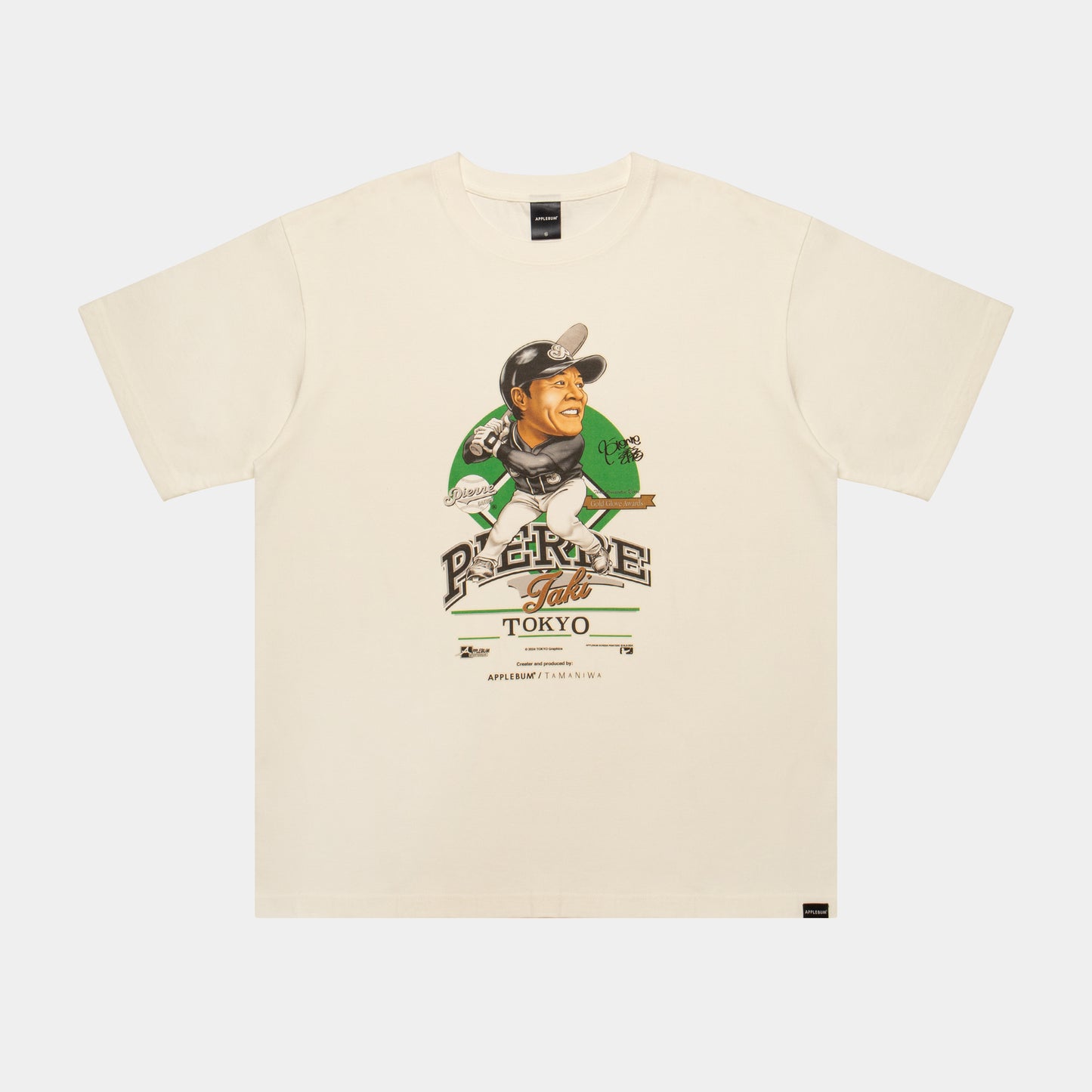 ピエール学園×APPLEBUM×TAMANIWA : "ピエール瀧" Memorial T-shirt