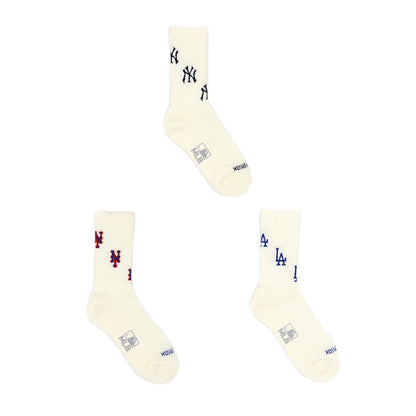 MLB×ROSTER SOX ：MLB-135 MLB TEAM 3LOGO SOCKS