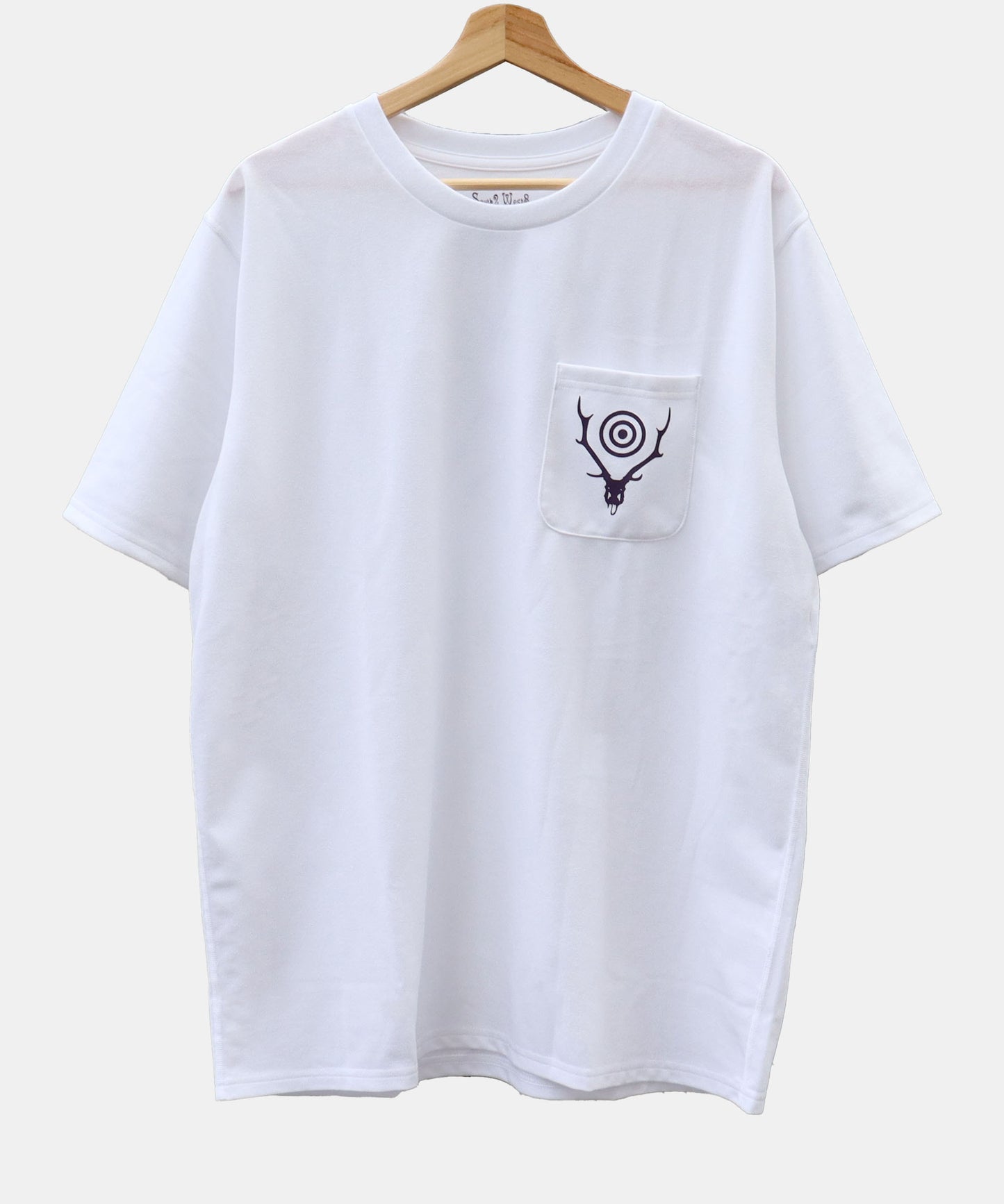 South2 West8 : S/S Round Pocket Tee - Circle Horn