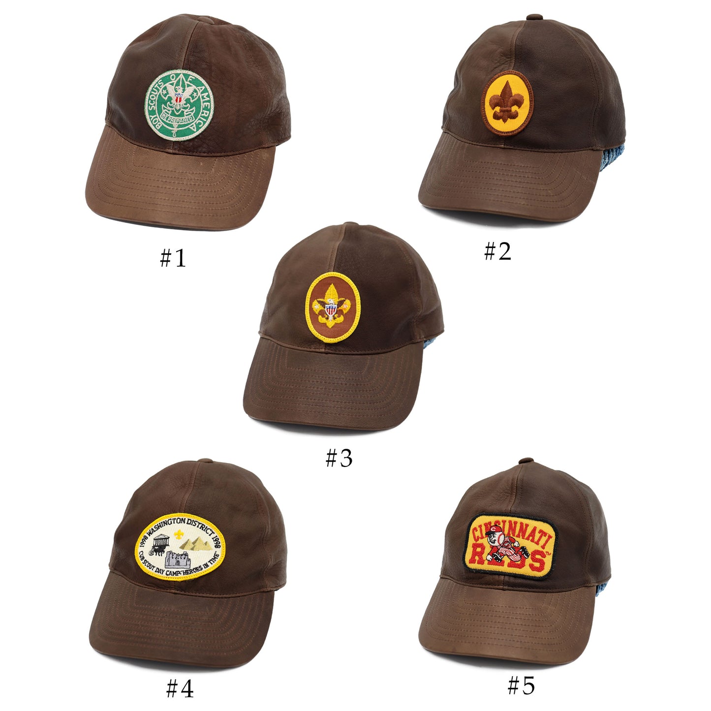 INF×TAMA SP : Deerskin Patch Cap - Brown (#1~#5)