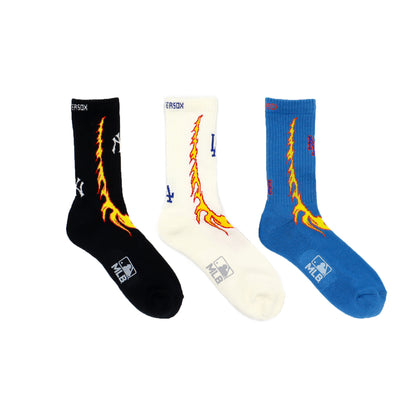 MLB×ROSTER SOX:MLB-173 MLB FIRE SOCKS