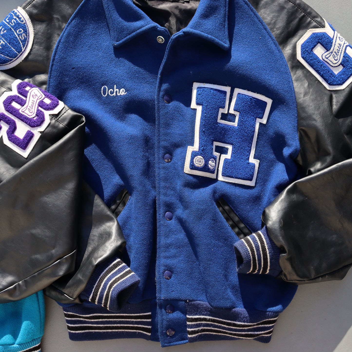 used : (ROCK CREEK ATHLETICS)  "H" Patch Award Jacket