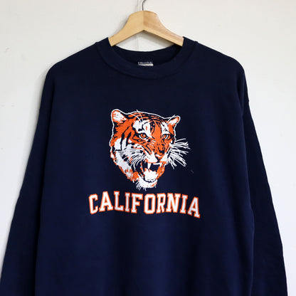 COPY CAT : "CALIFORNIA TIGER" SWEAT  - Navy