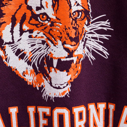 COPY CAT : "CALIFORNIA TIGER" SWEAT - Burgandy