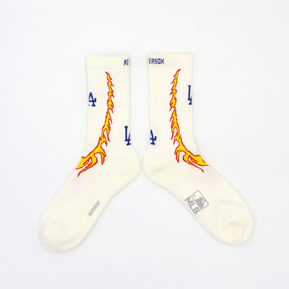 MLB×ROSTER SOX:MLB-173 MLB FIRE SOCKS