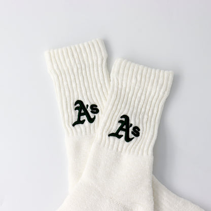 MLB×ROSTER SOX ：MLB-128 B3D MLB SOCKS - OAK