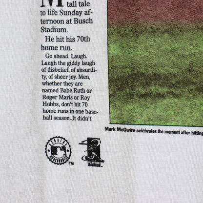 Dead Stock : (Front Pages) MLB Newsparper Tee - Mark McGwire #1