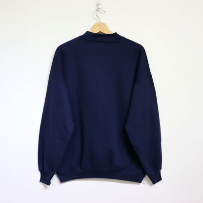 COPYCAT : USATA 1/2 ZIP SWEAT SHIRT - NAVY