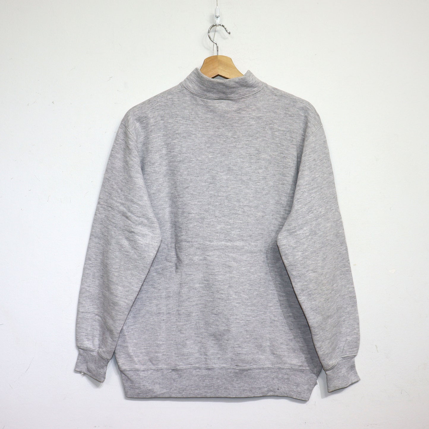 COPYCAT : USATA 1/2 ZIP SWEAT SHIRT - ASH