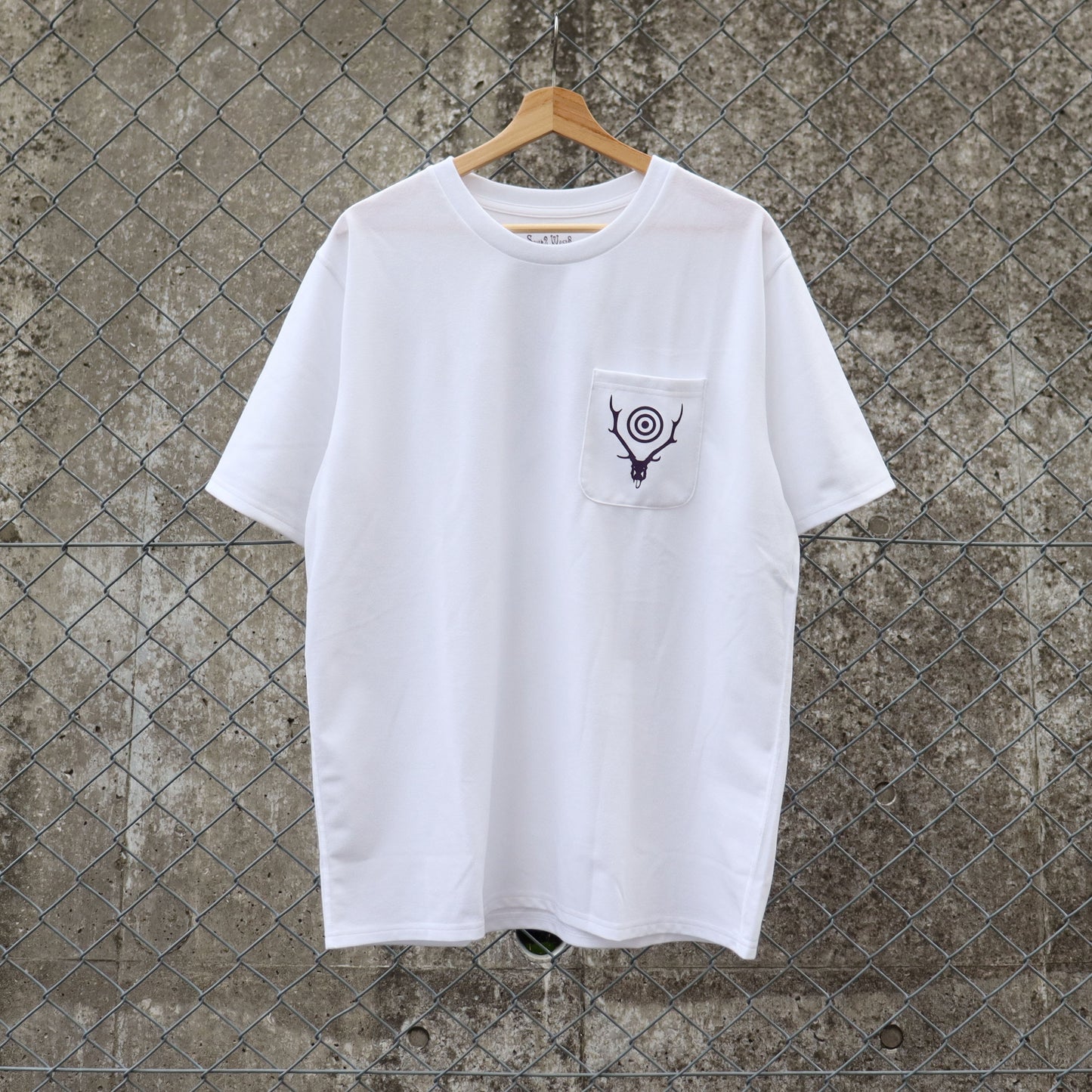 South2 West8 : S/S Round Pocket Tee - Circle Horn