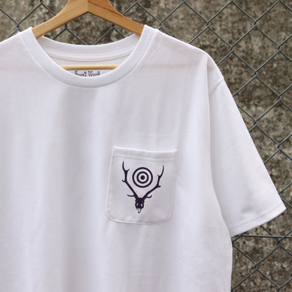 South2 West8 : S/S Round Pocket Tee - Circle Horn