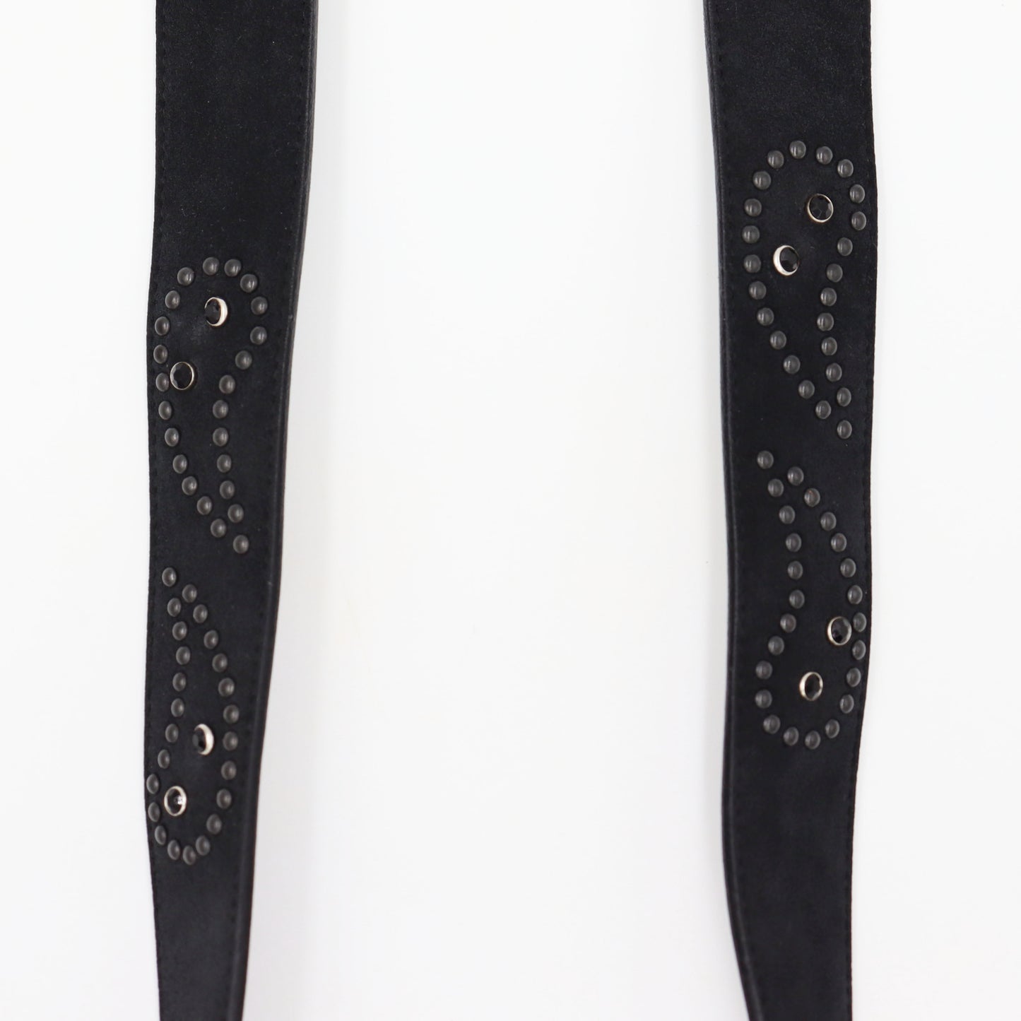 Needles: Paisley Studs Belt - Suede Leather.