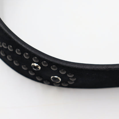 Needles: Paisley Studs Belt - Suede Leather.