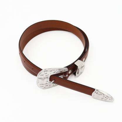 Needles : Papillon Western Tip Belt - Steer Leather.