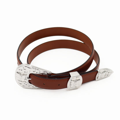 Needles : Papillon Western Tip Belt - Steer Leather.