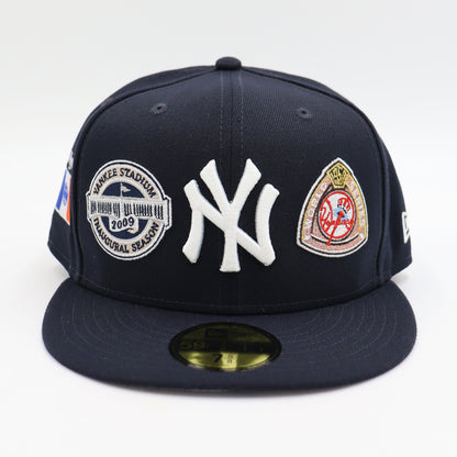 New Era : 5950 MLB MANY PATCH CAP - NY Yankees