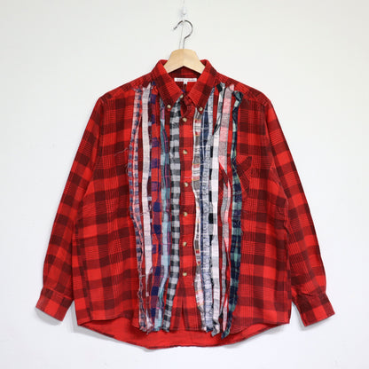 rb NDLS : Flannel Shiirt - Ribbon Shirt Uneven Die #64