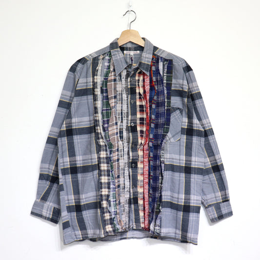 rb NDLS : Flannel Shiirt - Ribbon Shirt Uneven Die #64