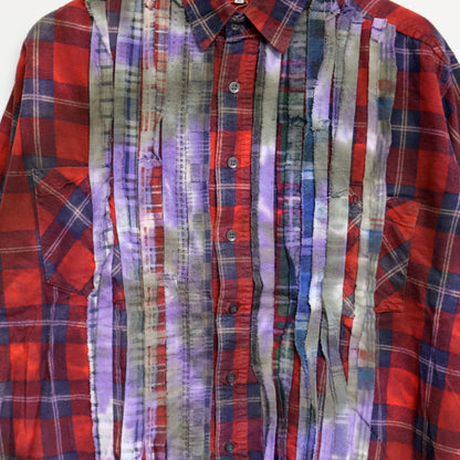 rb NDLS : Flannel Shiirt - Ribbon Shirt Uneven Die #64