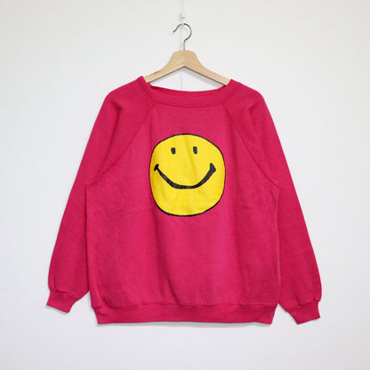 COPY CAT : "SMILE" Sweat - Pink×Yellow