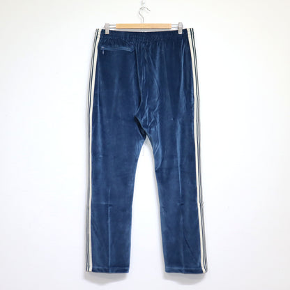 Needles：Narrow Track Pant - C/PE Velour【Blue×Blue】