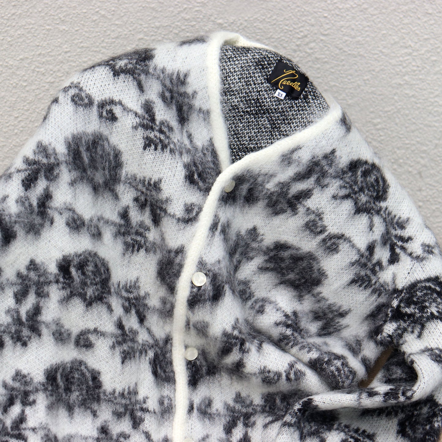 Needles：MOHAIR CARDIGAN -【Rose - White】