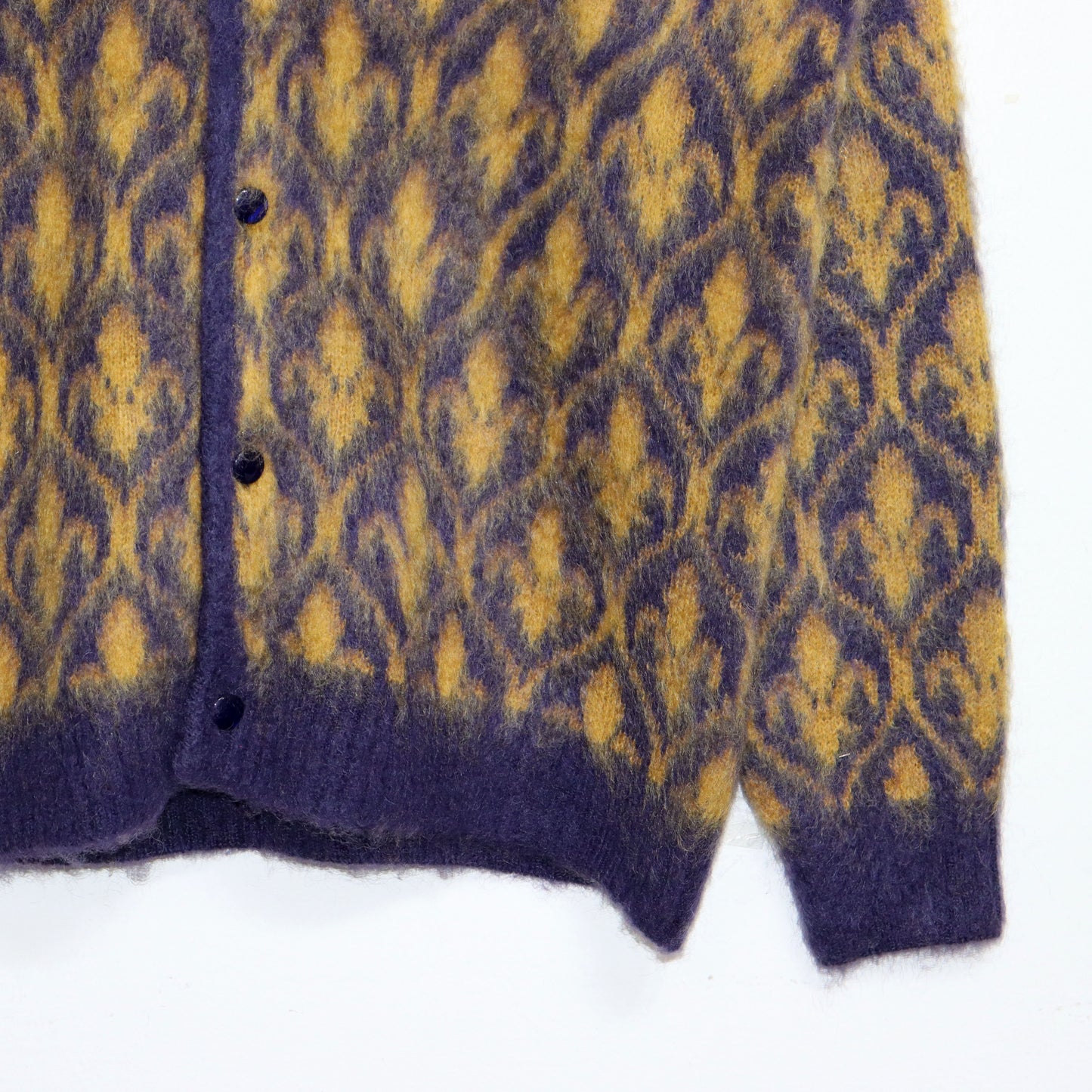 Needles：MOHAIR CARDIGAN -【Ornament - Yellow】