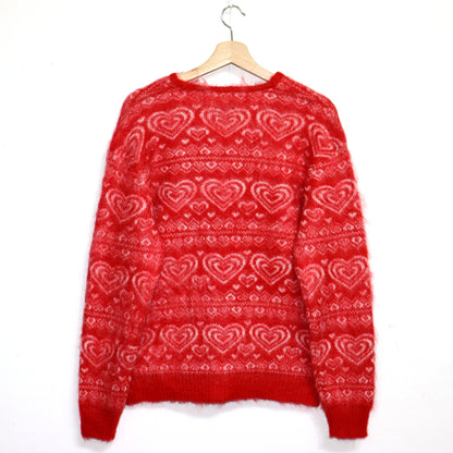 Needles：MOHAIR CARDIGAN -【Heart - Red】