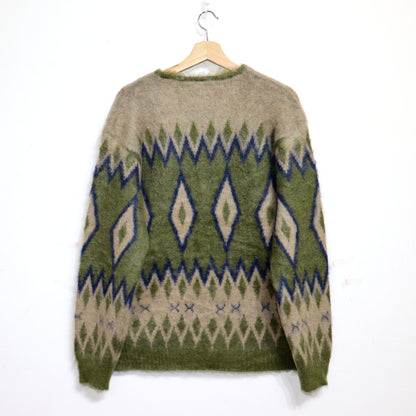 Needles: MOHAIR CARDIGAN - [Diamond - Green]