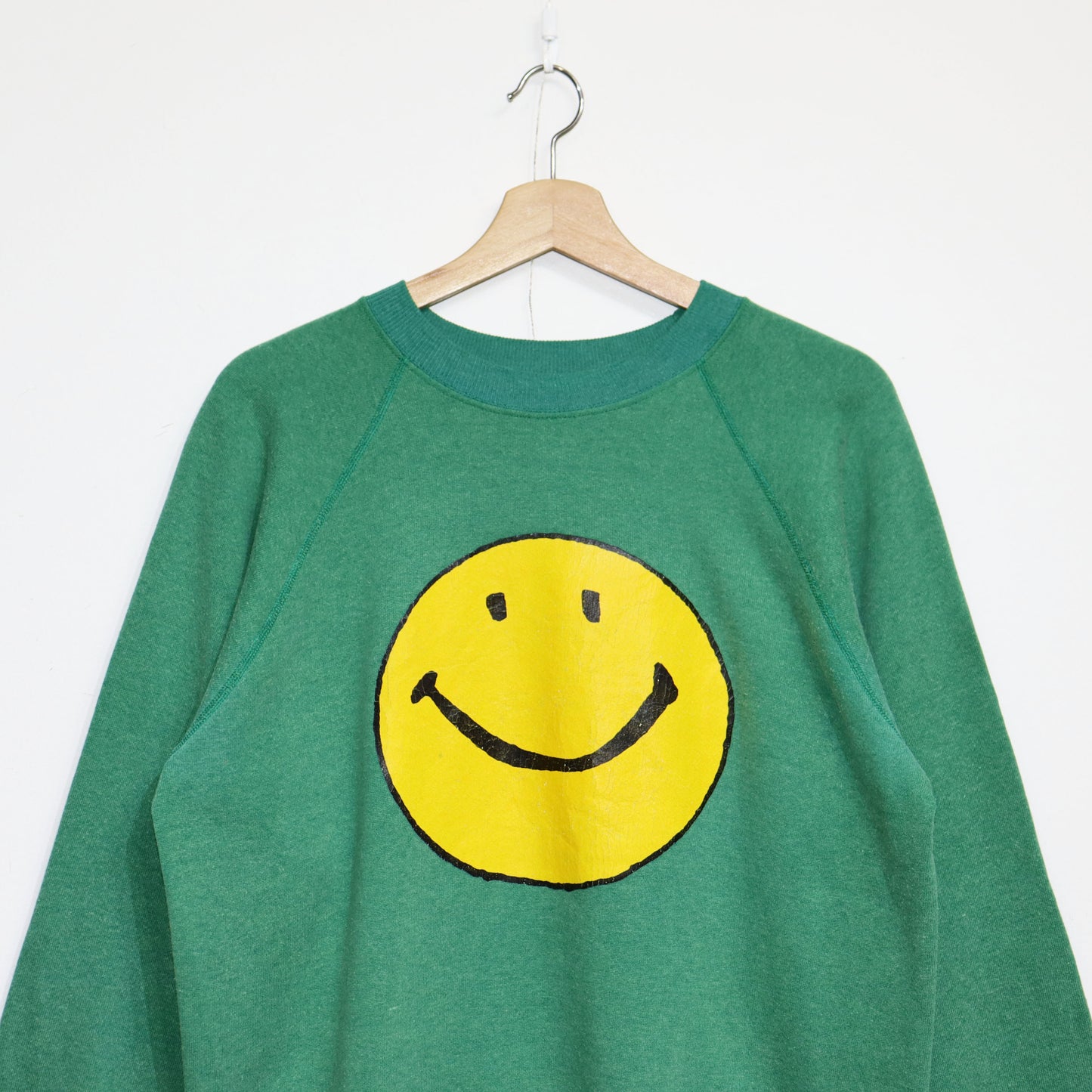 COPY CAT : "SMILE" Sweat - Green×Yellow