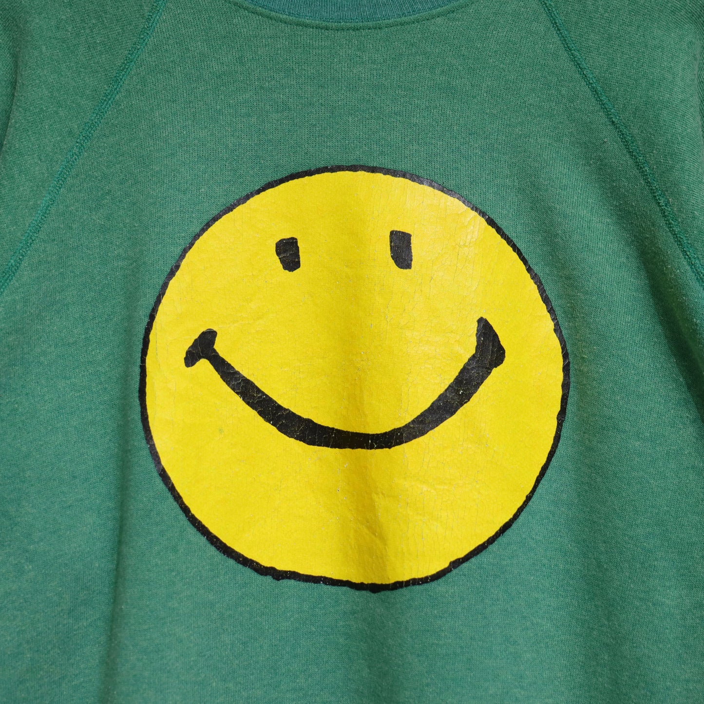 COPY CAT : "SMILE" Sweat - Green×Yellow