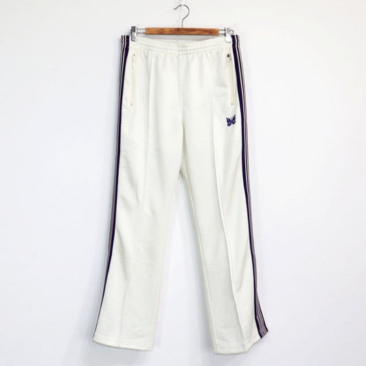 Needles：Boot-Cut Track Pant - Poly Smooth【White】