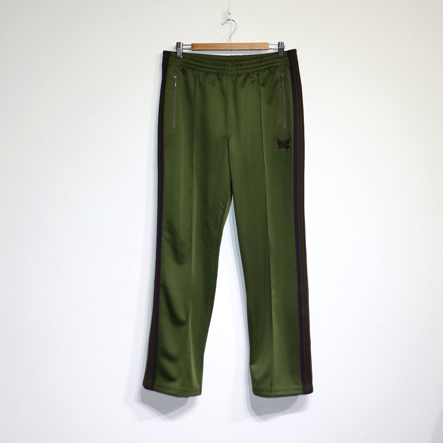 Needles：Track Pant - Poly Smooth 【Olive】