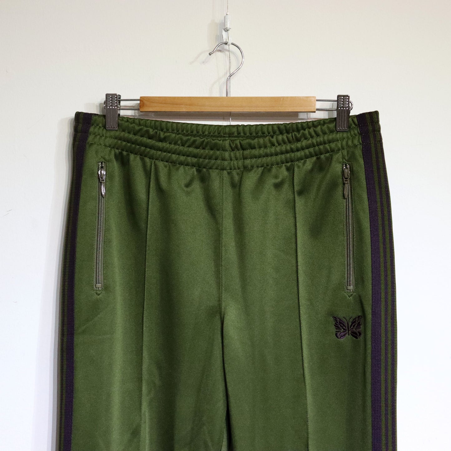 Needles：Track Pant - Poly Smooth 【Olive】