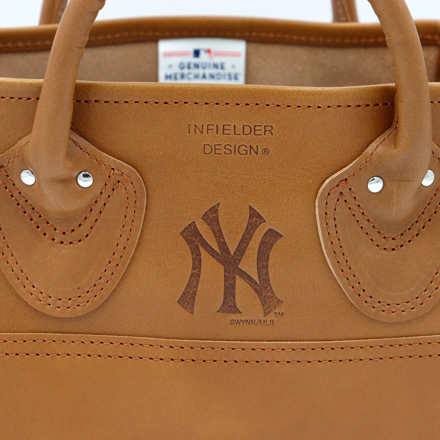 INFIELDER DESIGN×MLB:MLB-215 MLB LEATHER MINI TOTE