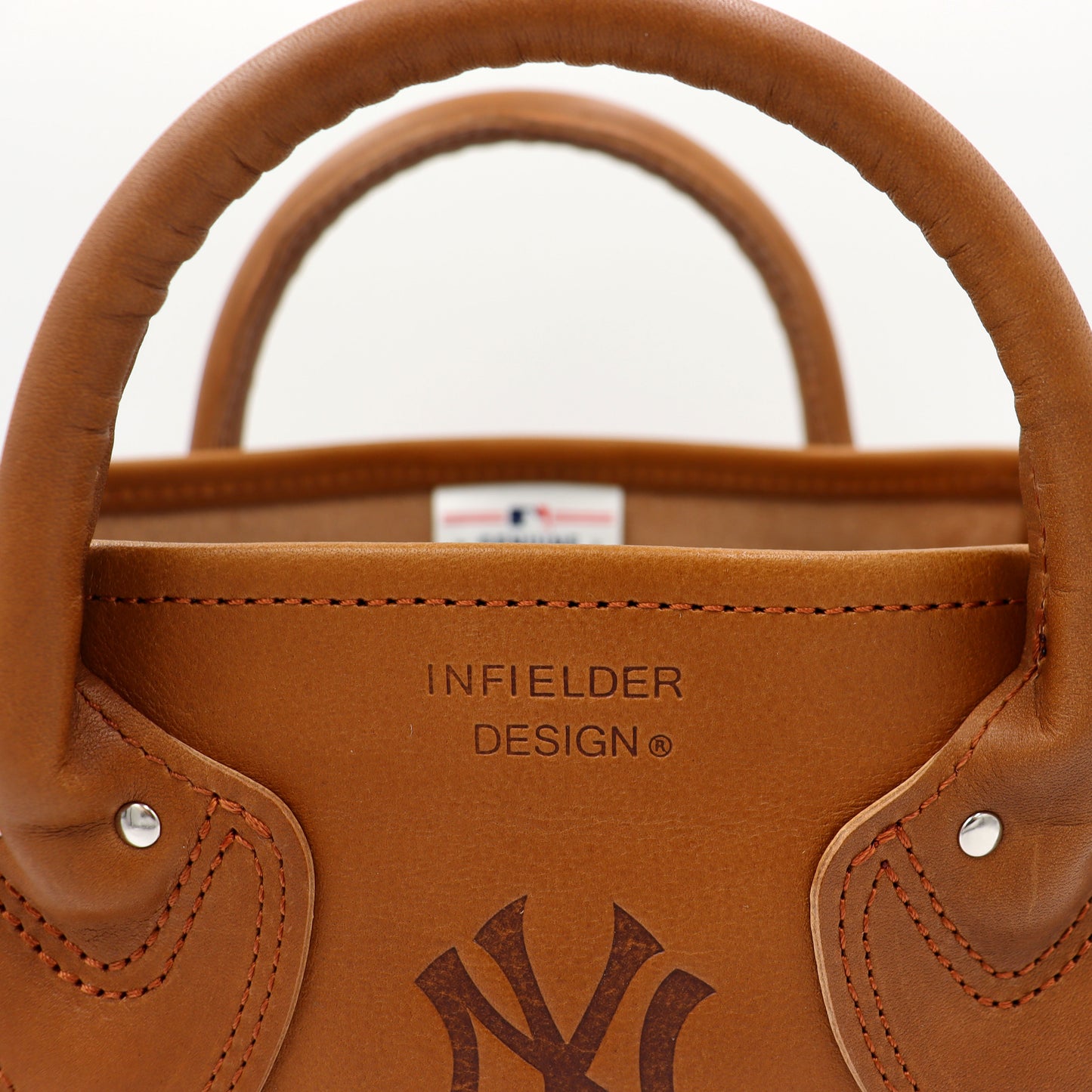 INFIELDER DESIGN×MLB:MLB-215 MLB LEATHER MINI TOTE