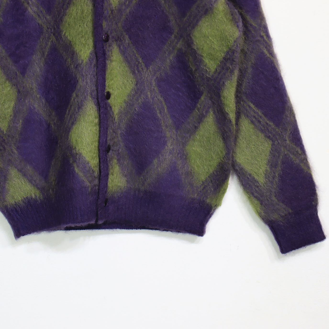 Needles：MOHAIR CARDIGAN -【Argyle】