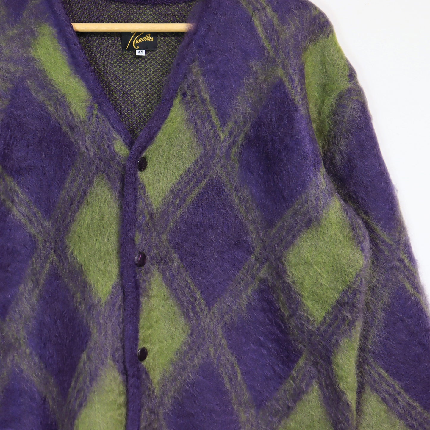 Needles：MOHAIR CARDIGAN -【Argyle】