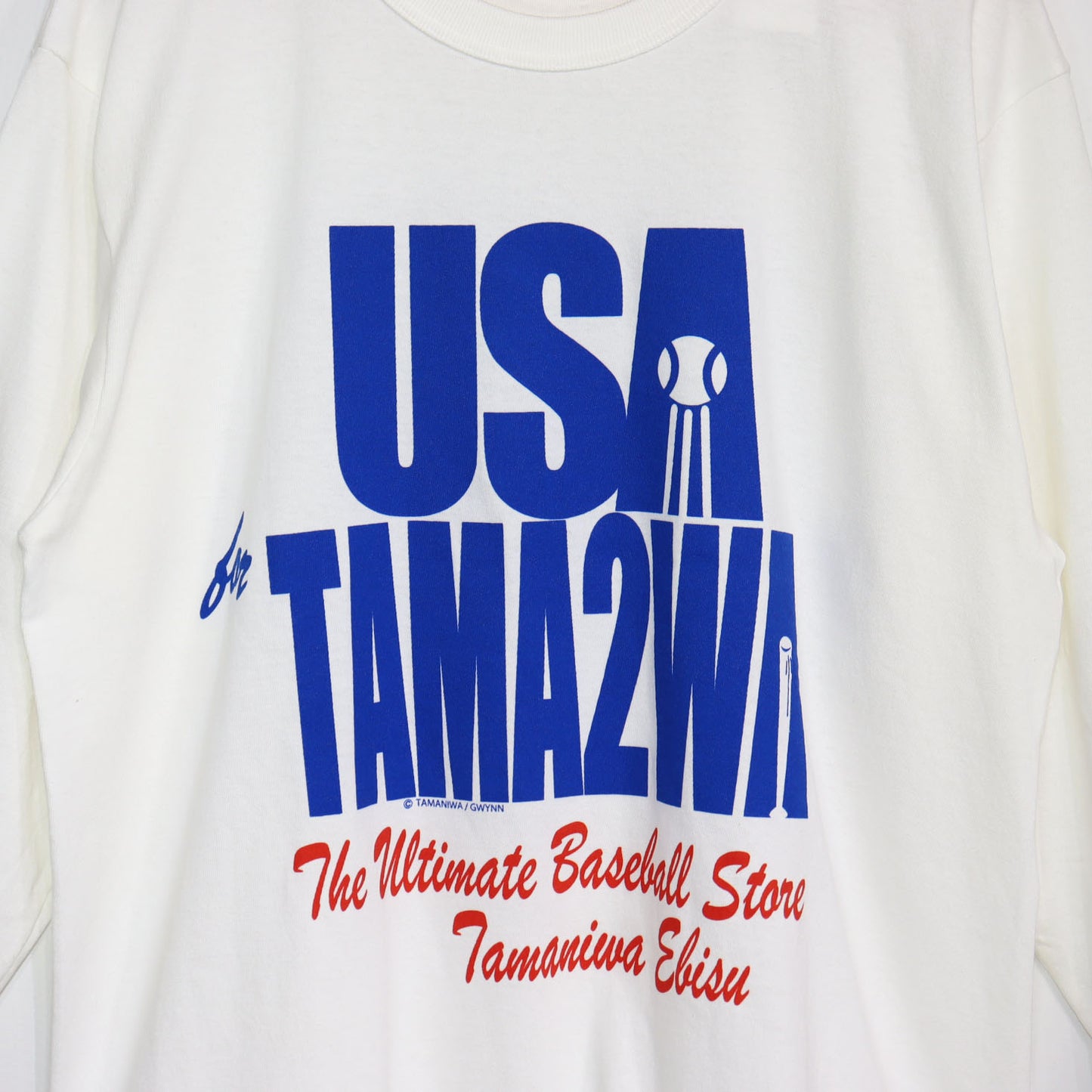 TAMANIWA：TMNW-112 USA TAMA2WA BB TEE - WHITE