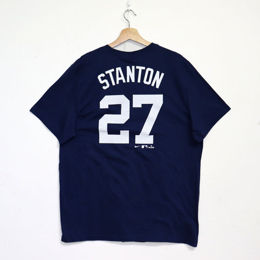 (NIKE) NYY Punch Logo Tee - STANTON #27