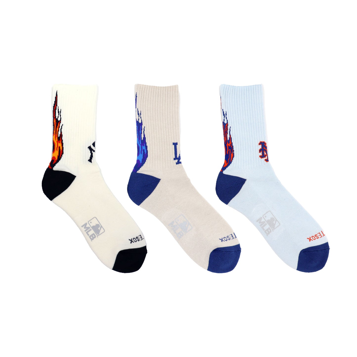 MLB×ROSTER SOX ：MLB-192 MLB FIRE SOCKS