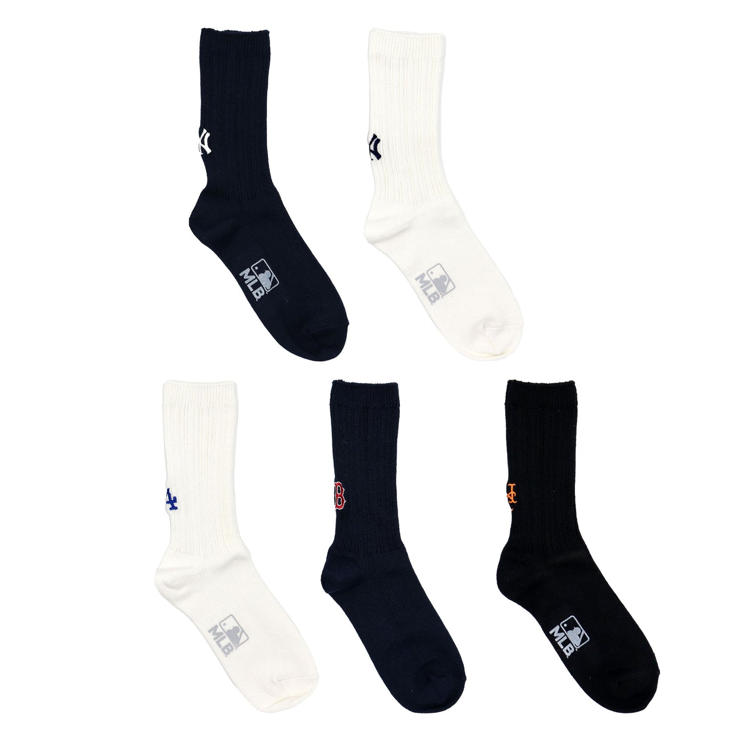 MLB×ROSTER SOX ：MLB-197 MLB RIB SOCKS