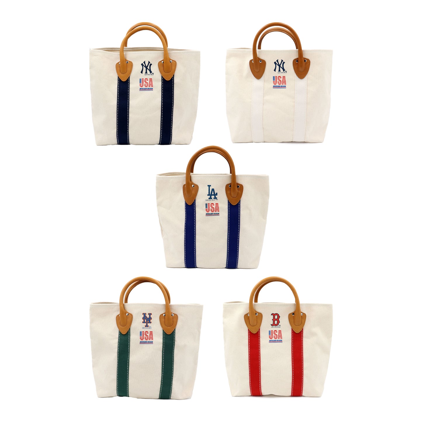 INFIELDER DESIGN×MLB：MLB-213 MLB TEAM LINE MINI TOTE