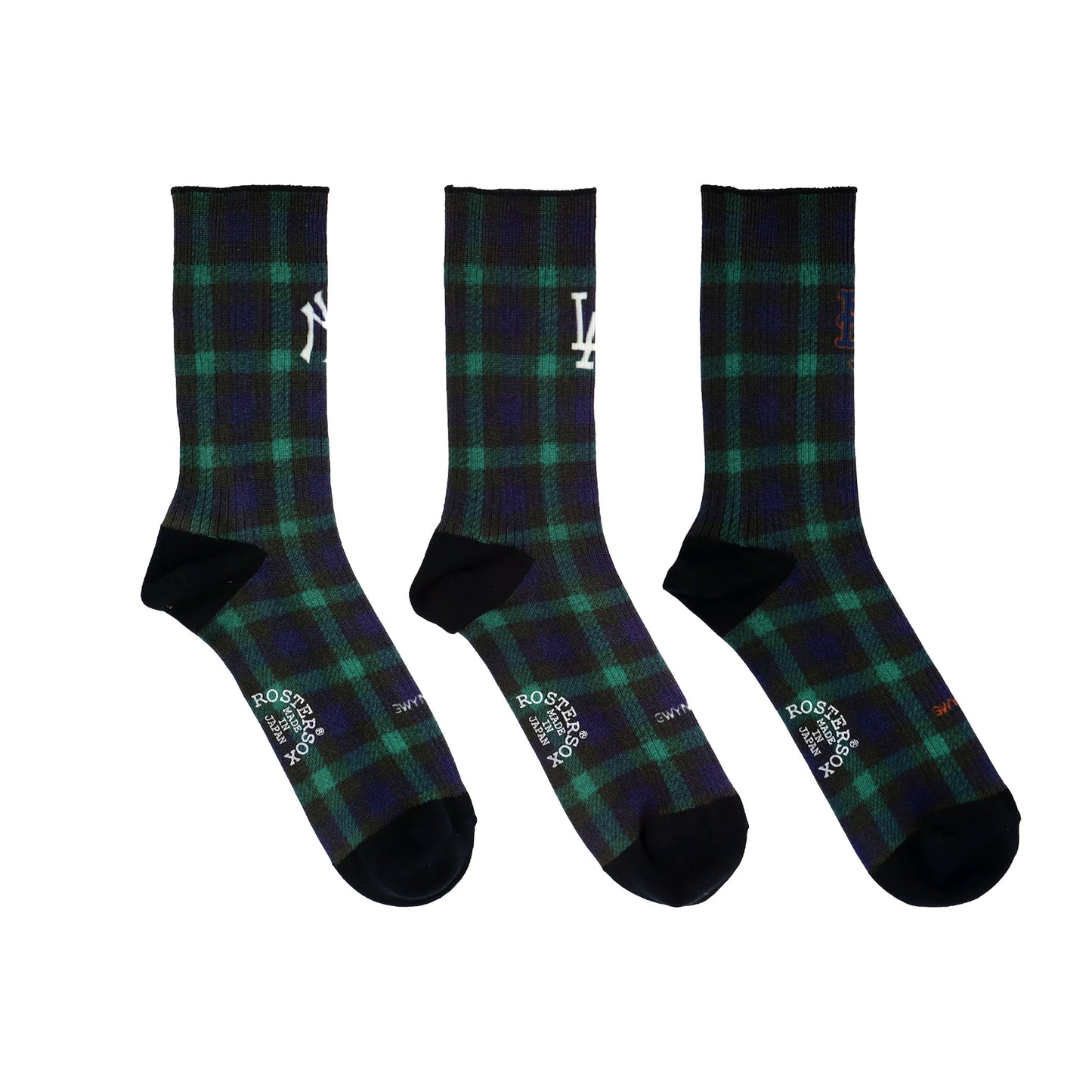 MLB×ROSTER SOX: MLB-256 MLB CHECK SOCKS