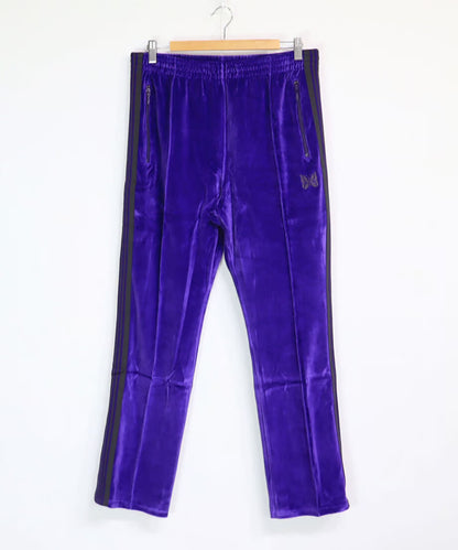 Needles：NARROW TRACK PANT - C/PE VELOUR 【PURPLE】