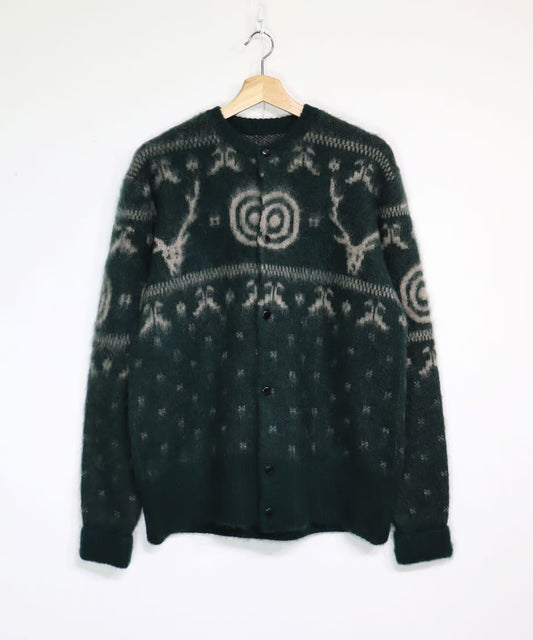 South2 West8：LOOSE FIT CREW NECK CARDIGAN - S2W8 NORDIC