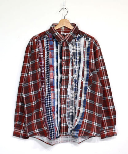 Rebuild by Needles：Ribbon Flannel Shirt - L size #63