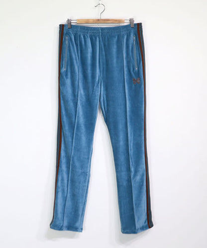 Needles：Narrow Track Pant - C/PE Velour【Blue】