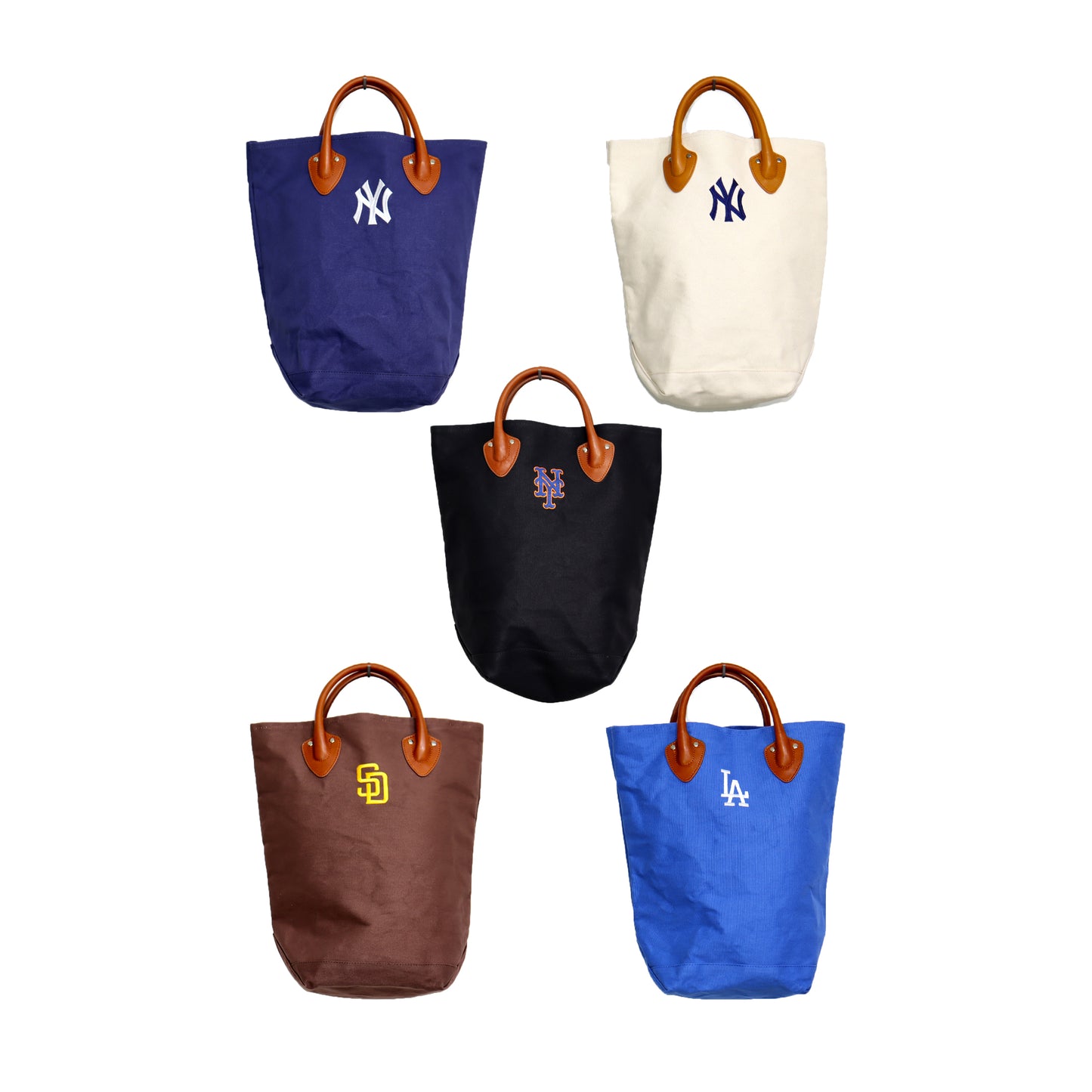 INFIELDER DESIGN×MLB:MLB-122 MLB Leather handle Tote